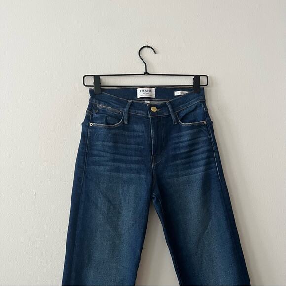 Frame Denim Le High Straight Jeans in Eagle Point Wash - Picture 4 of 7